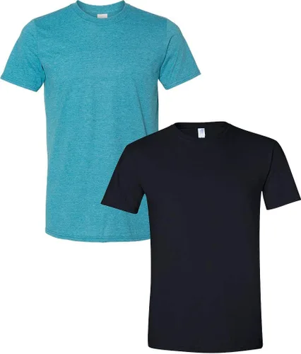 Vista 97 de Gildan Camiseta G500 para hombre Ceniza/baya