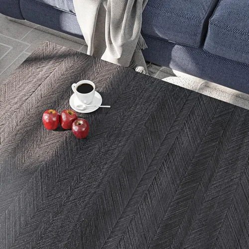 Vista 2 de Livelynine Papel adhesivo de grano de madera de carbón para encimeras de escritorio, impermeable, autoadhesivo, papel tapiz de mesa de cocina