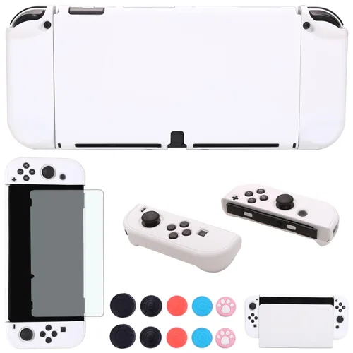 Vista 26 de COMCOOL Dockable Case for Nintendo Switch Oled - [9 FT Military Grade Drop Protection] [with Tempered Glass Screen Protector and Thumb Grips] Cute