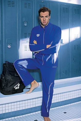 Vista 5 de Arena Men's Team Line Warm-up Tracksuit Lightweight Athletic Jacket and Pants
