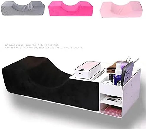 Vista 3 de HOKY, Almohada de pestañas Soporte para el cuello Almohada de pestañas de injerto suave Almohada de extensión de pestañas de espuma viscoelástica