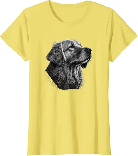 Vista 76 de Camiseta divertida Golden Retriever, Negro