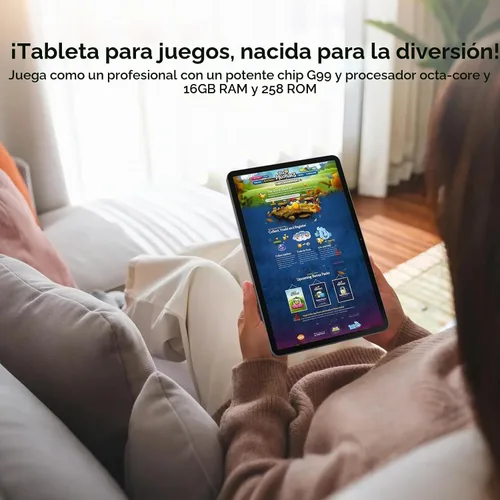 Vista 7 de Tableta Android de 12 pulgadas, tableta Android 15 con pantalla 2K, MTK G99 Octa-Core, expansión de 16 GB 256 GB 1 TB, WiFi 2.4/5G, cámara de 21 MP