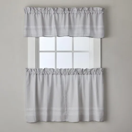 Vista 3 de SKL HOME por Saturday Knight Ltd. Adelyn Valance, 56x13, Gris