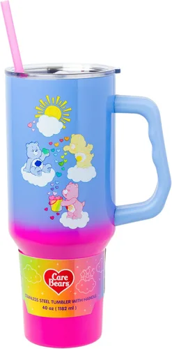 Vista 27 de Silver Buffalo Betty Boop Core - Vaso de acero inoxidable con tapa para pajilla, tapa, popote y asa, 40 onzas