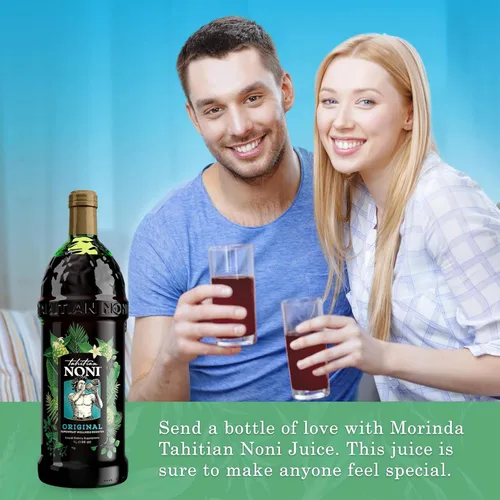 Vista 4 de TAHITIAN NONI Jugo de Morinda, original y auténtico, puré de frutas Noni de Tahití con arándano natural y uva (resveratrol), bebida de bienestar