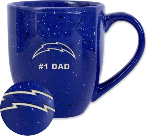 Vista 31 de Rico Industries NFL Football #1 Dad 16 oz Team Color Laser Engraved Ceramic Coffee Mug
