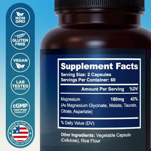 Vista 8 de MyoActivo Complejo de magnesio 5 y 60 mil millones de UFC probióticos