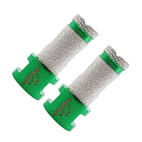 Vista 20 de Broca de núcleo de diamante – Broca de diamante para fresado de dedo de diámetro de 2 x 58 – 11 pulgadas, rosca para agrandar, dar forma a bisel