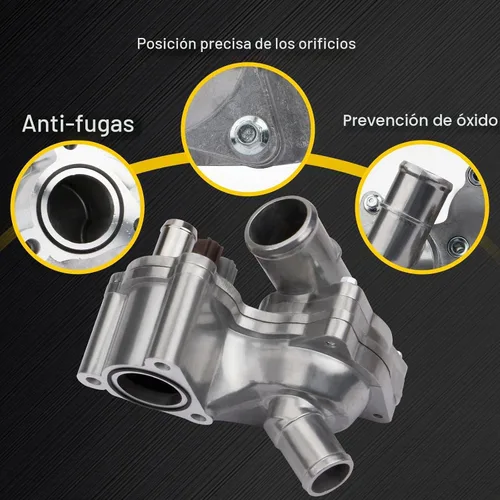 Vista 5 de Conjunto de carcasa de termostato de aluminio compatible con Ford Explorer 2000-2005 Ranger 2001-2011 Mazda B4000 2001-2008 Mercury Mountaineer