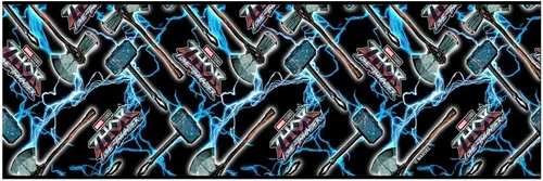 Vista 4 de Marvel Mjollnir and Stormbreaker - Taza de viaje de acero inoxidable de 27 onzas