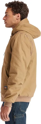 Vista 7 de Timberland PRO Chaqueta con capucha de lona con forro Gritman para hombre Marrón