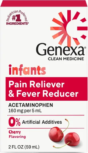 Vista 10 de Genexa Analgésicos para bebés limpios con acetaminofeno Ingredientes preferidos por pediatras Alivio del dolor y reductor de fiebre para bebés