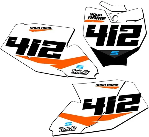 Vista 3 de 1998-2001 SX 65 SG64 Custom MX matrículas Senge Graphics Kit compatible con KTM