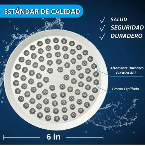Vista 5 de Voolan Cabezal de ducha de lluvia de alta presión, aspecto moderno de lujo, el reemplazo ajustable perfecto para el cabezal de ducha de tu baño