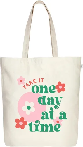 Vista 42 de Ecoright - Bolsa de mano para mujer con cremallera, bolsa de mano pequeña, bolsa de lona, bolsa de algodón reutilizable para playa, comestibles
