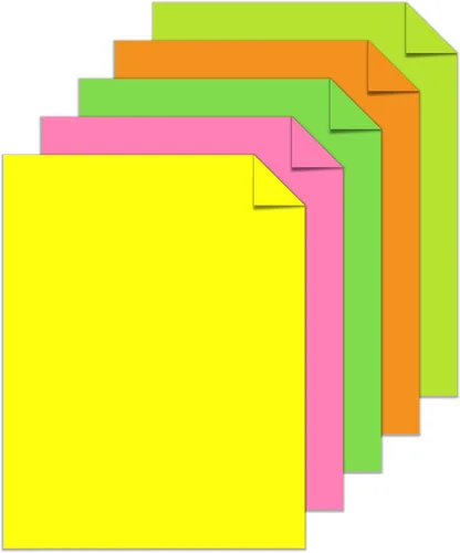 Vista 2 de Papel de colores brillantes, Neenah Astrobrights®, tamaño de papel carta, 24 libras, colores surtidos, resma de 500 hojas