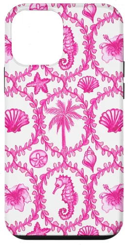 Vista 16 de Funda rosa hawaiana para iPhone 16 Coastal Nieta Coco Girl Preppy
