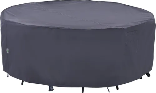 Vista 13 de F&J Outdoors Fundas para muebles de patio, impermeables, resistentes a los rayos UV, tela antidesgarros, cubierta para mesa de exterior, cubierta