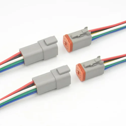 Vista 10 de Deutsch - Conector DT de 2 pines, 2 vías DT automotriz, impermeable, conector eléctrico macho hembra, arnés de cableado con cable de 16 AWG