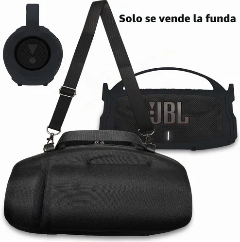 Vista 5 de JCHPINE Funda de silicona y funda rígida de viaje para JBL Charge 4 / Charge 5 Accesorios de altavoz Bluetooth portátil