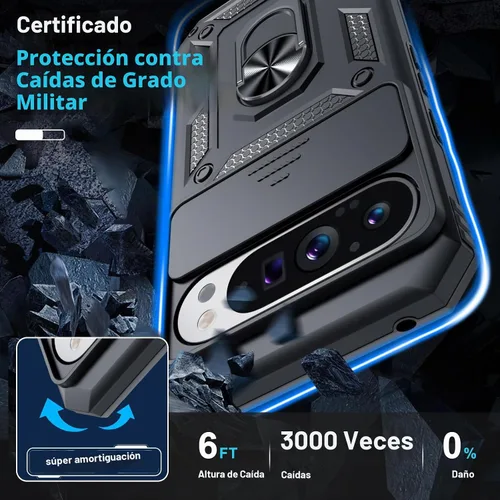 Vista 5 de Funda para cámara deslizante integrada para Google Pixel 10 Pro XL, color negro