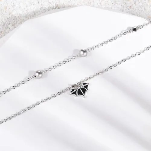 Vista 85 de CHIC & ARTSY Tobilleras delicadas de plata de ley S925 para verano, pulsera de tobillo ajustable multicapa para playa, joyería de pie para mujer