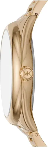 Vista 3 de Michael Kors Janelle MK7088 - Reloj de acero inoxidable con tres manecillas para mujer Oro Movimiento de cuarzo