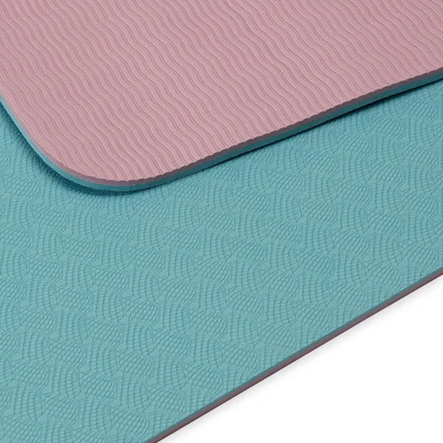 Vista 3 de Gaiam Tapete de yoga TPE — 0.236 in de grosor, superficie antideslizante de doble textura, resistente al sudor y respetuoso con el medio ambiente