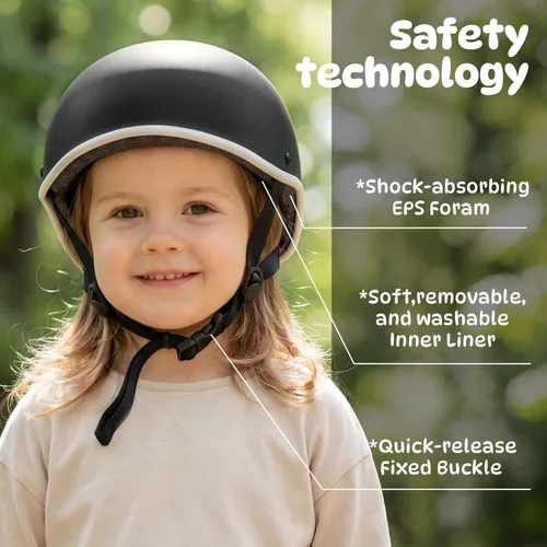 Vista 2 de TLAMEE Casco de bicicleta para niños con certificado CPSC, casco de seguridad ajustable para edades de 3 a 14 años, casco de bicicleta, monopatín