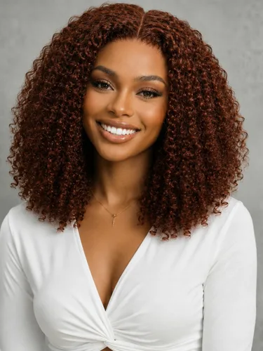 Vista 29 de KLAIYI Bye Bye Slip™ Ombre Chestnut Brown Bob Curly Glueless Precut 7x5 Lace Front Wigs Human Hair Side Part Drawstring Pre Plucked Bleached Knots