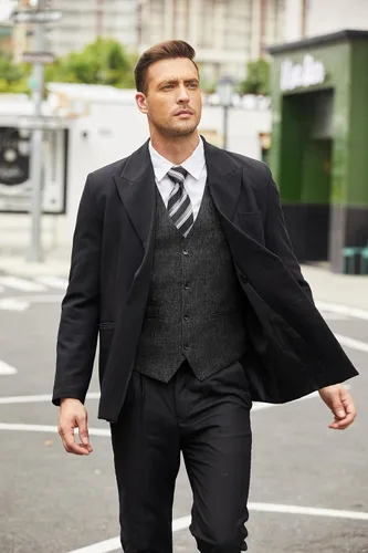 Vista 4 de COOFANDY Chalecos casuales de negocios para hombre, chaleco ligero y ajustado