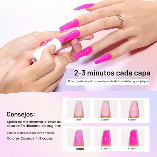 Vista 7 de MIZHSE Juego de esmaltes de uñas de secado rápido, 24 colores para primavera y verano, esmalte de uñas regular, sin gel, secado al aire, rápido