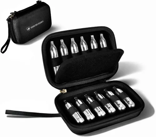Vista 11 de Guard Dog Security 8 Gram / 12 Gram Co2 Cartridges, Non-Threaded for BB Gun, BB Pistol, Airsoft Pistol, and Paintball Markers, Snug fit, Solid Seal