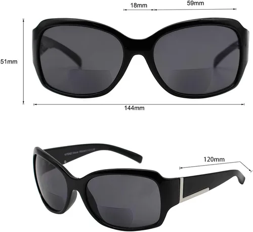 Vista 5 de VITENZI Gafas de sol con lectores para mujer Butterfly Jackie O Reading Gafas de sol Vittoria