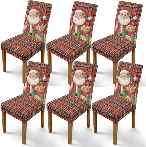 Vista 45 de Rnyleeg Fundas de silla de Navidad para sala de estar, diseño de muñeco de nieve azul, estampado de pájaros, fundas para sillas de comedor, 1