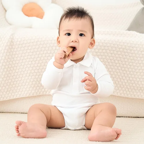 Vista 3 de pureborn Mameluco de algodón súper suave para bebés niños y niñas de 0 a 24 meses