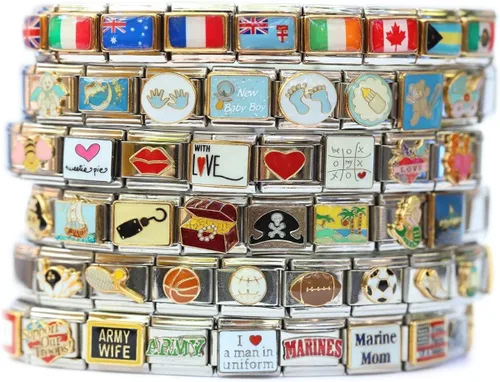 Vista 2 de Pulsera de inicio con dije italiano de estrella