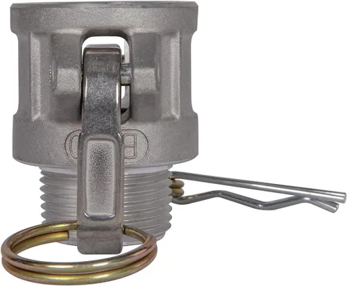Vista 3 de 2 piezas de accesorios de bloqueo de leva de aluminio (1 pulgada Parte B) accesorios de manguera de ranura de leva, adaptador macho hembra NPT rosca