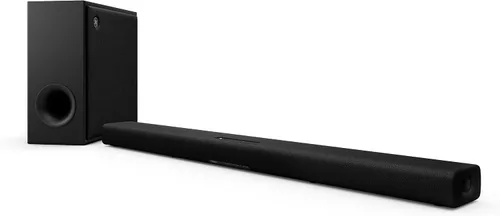 Vista 9 de Barra de sonido Yamaha True X Bar 40A Dolby Atmos con subwoofers incorporados, Wi-Fi, transmisión de música, subwoofer inalámbrico opcional