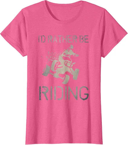 Vista 68 de Camiseta gráfica I'd Rather Be Riding ATV Quad Racing Rider de 4 ruedas, Negro