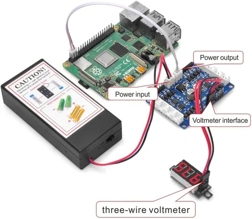 Vista 5 de Modelo Y 4-Channel Dual H-Bridge Placa de conductor del motor paso a paso para Arduino Raspberry Pi UNO Mega2560 Mecanum Wheel Smart Car Power