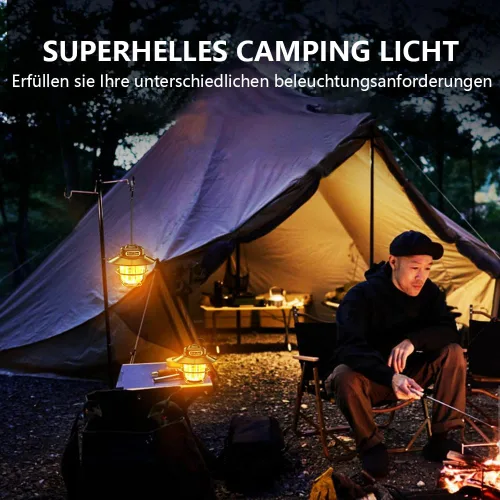Vista 7 de Linterna de campamento, luz portátil para camping, linternas recargables 4 modos de luz (1300-6500 K), brillo ajustable, linterna para tienda LED