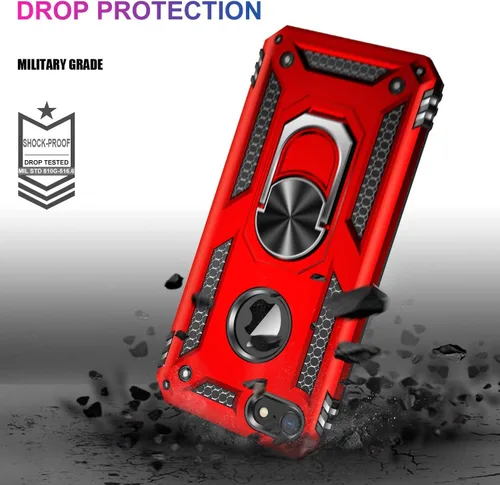 Vista 122 de Jeylly Funda para iPhone SE/Funda para iPhone 5S, Exterior de Plástico Duro que Absorbe Golpes + Interior de Silicona de Goma Defensor contra