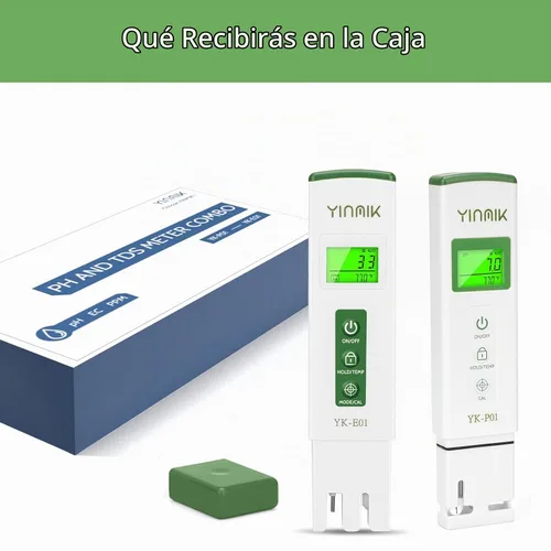 Vista 7 de YINMIK Probador combinado del pH de la piscina del probador del TDS del Verde