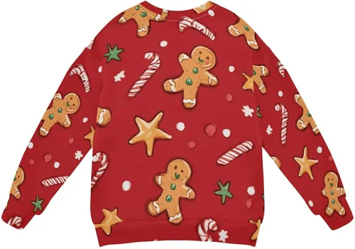 Vista 74 de Plaaee Sudadera de forro polar de manga larga con cuello redondo para niños o niñas, estampado de camiones monstruos, 4T