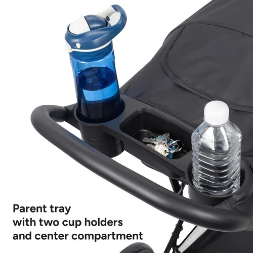 Vista 4 de Baby Trend Venture - Sistema de viaje para cochecito de 3 ruedas, color negro