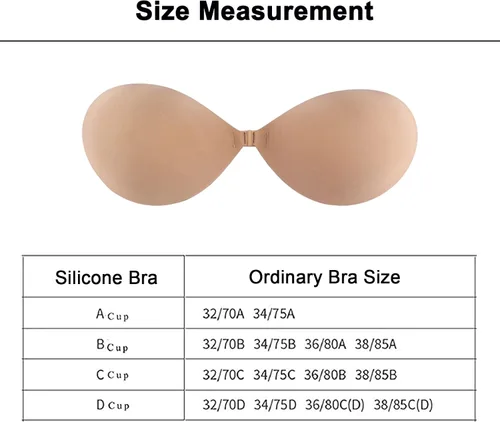 Vista 7 de Sujetador adhesivo, sujetador adhesivo de silicona con hebilla, sujetadores adhesivos para mujeres para levantar el pecho grande.