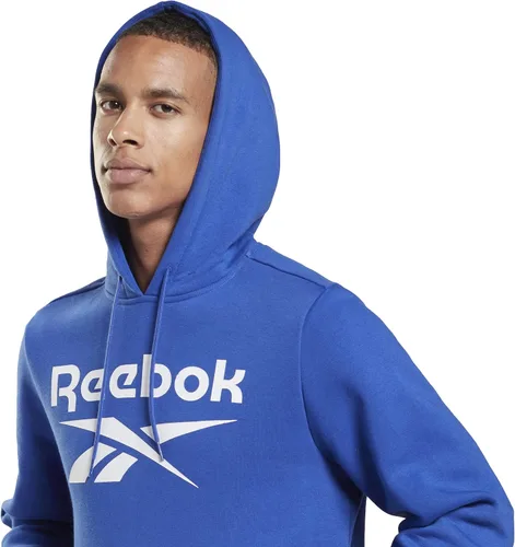 Vista 3 de Reebok Men's Big Logo Fleece Hoodie