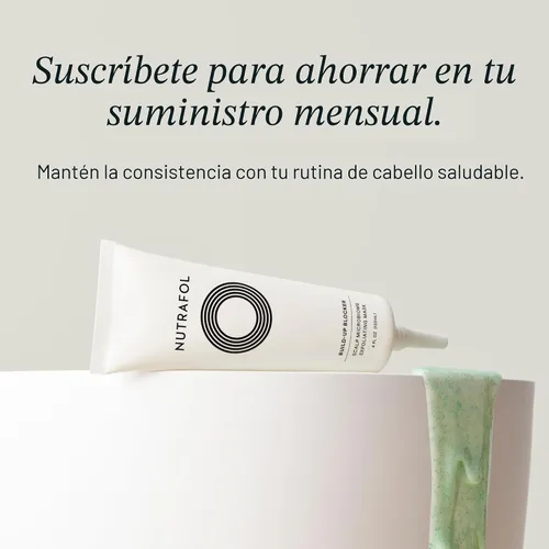 Vista 7 de Nutrafol Máscara Exfoliante para el Cuero Cabelludo, Elimina la Acumulación de Productos y el Aceite para un Cabello y Cuero Cabelludo Más
